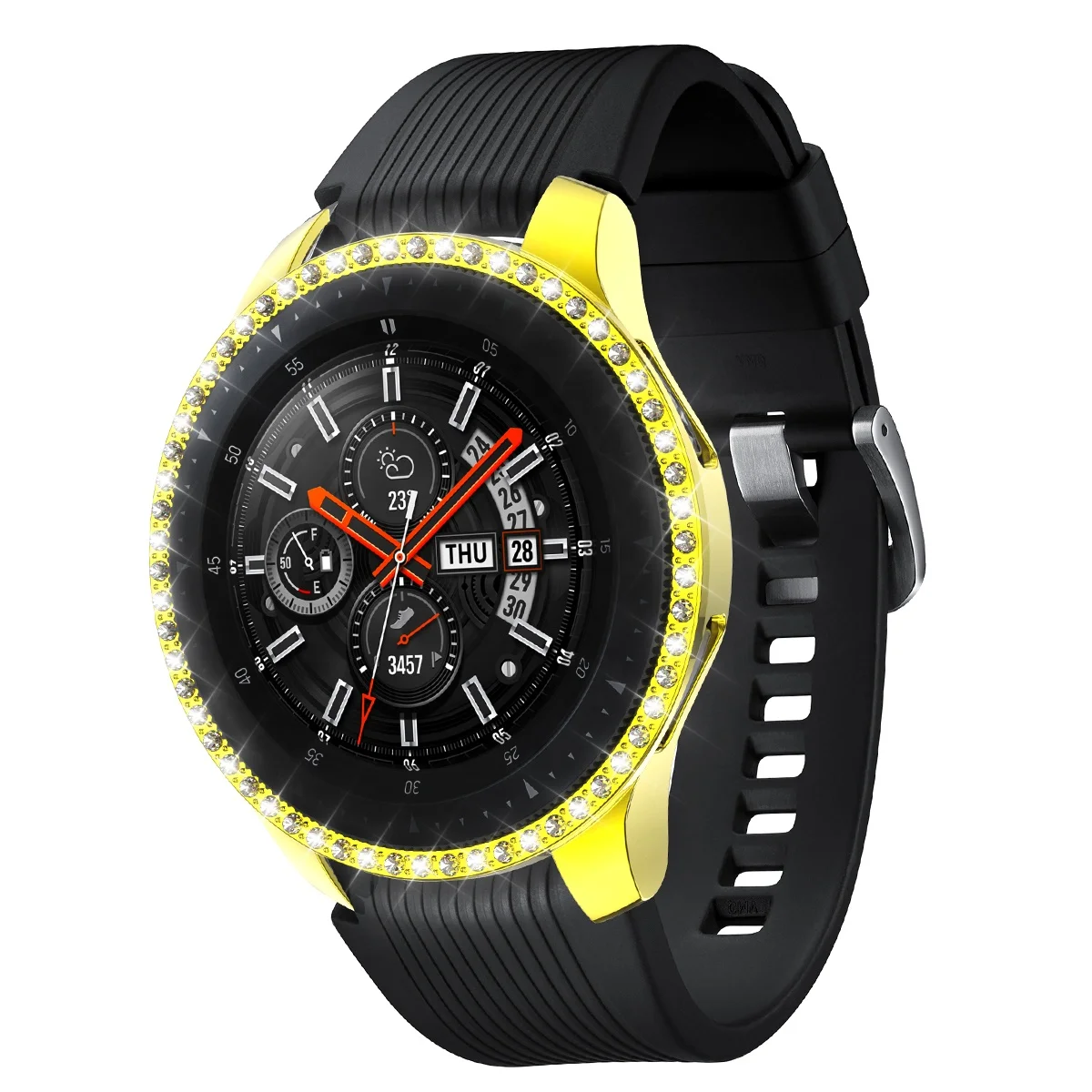 

Protector Case Compatible with Samsung Galaxy Watch 46mm S3,PC Plated Protective Cover Thin Bumper Shell Smartwatch Accessories, Optional