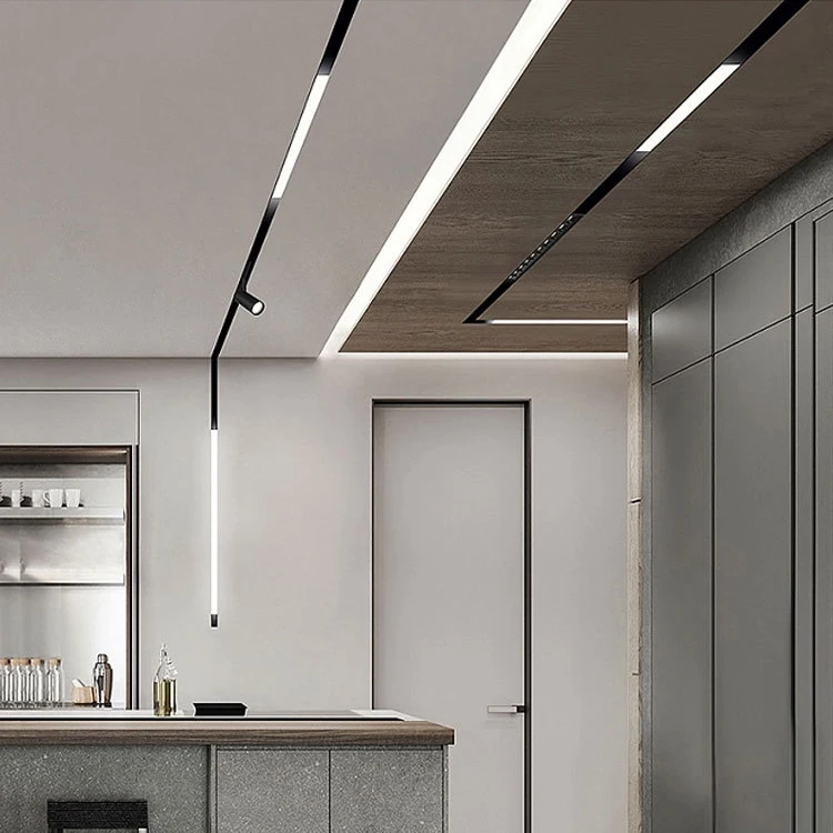 Surface Mounted Linear Track Light LED Magnetic Track Light Aluminum Led Spot Track Light