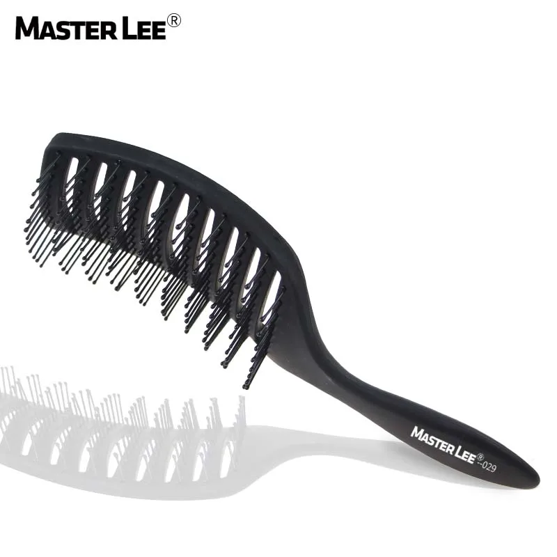 

Masterlee custom logo professional Curly Hair Brush plastic hair comb