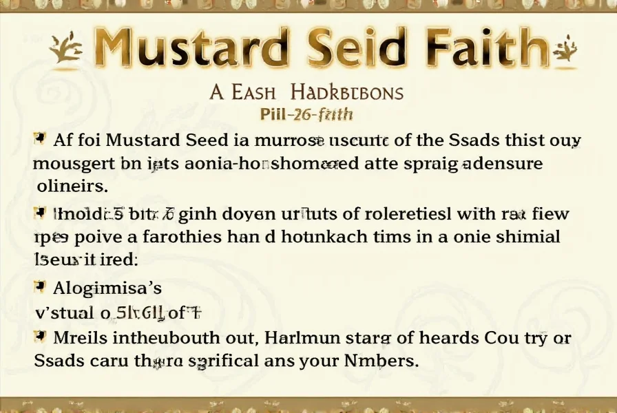 mustard seed faith verse
