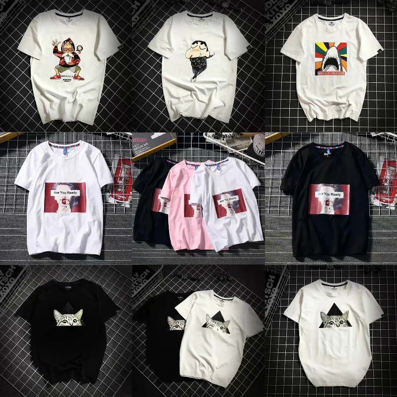 

Spring and Autumn men's clothing 2021 foreign trade high quality cotton men's T-shirt shirt wholesale, Customized color