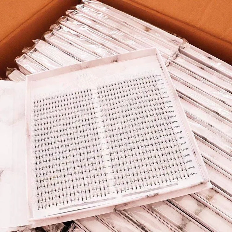 

0.07Korean 3D 4D 5D 6D 8D 10D 20D loose fans Premade russian volume lash heat bonded premade fans 400/640/800 fans in paper box