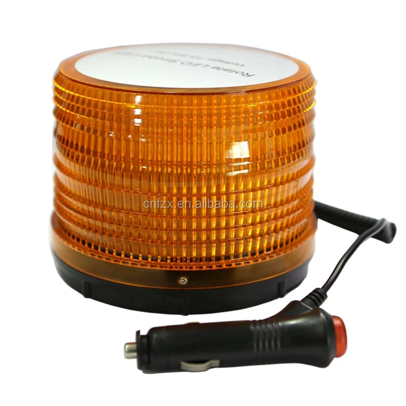 Yellow Red Strobe Rotating LED lamp for truck  auto 72LED 2835SMD flashing beacon led