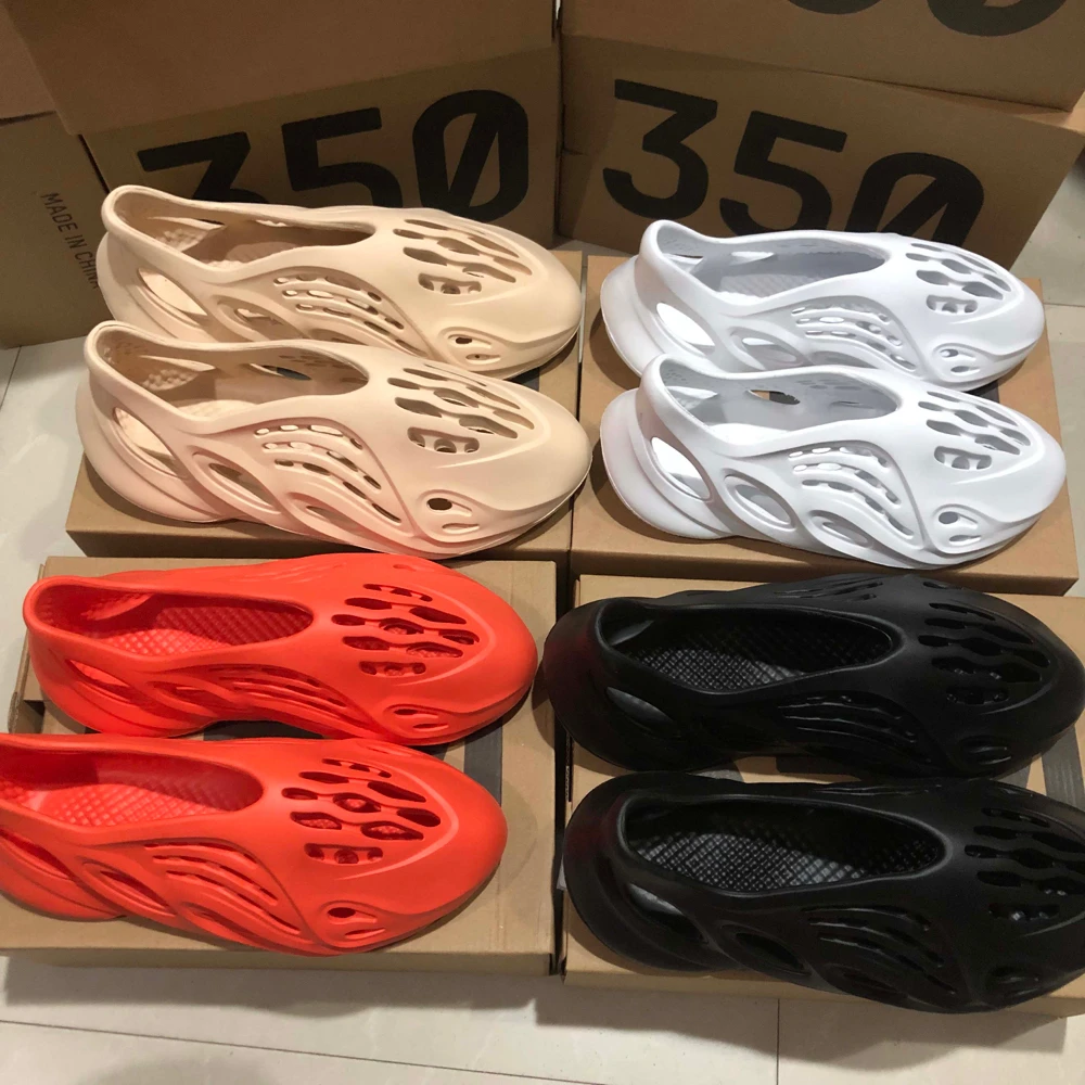 

2021 OME Original Quality Yeezy Foam Runner Men Shoes Women Sandals Kids Yeezy Slippers, Orange,white,khaki,black