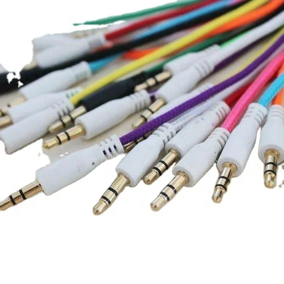 

1M Jack 3.5mm Audio Cable Nylon Braided 3.5 mm Car Aux Cables for Phone MP3 Headphone Speaker Line AUX Cord