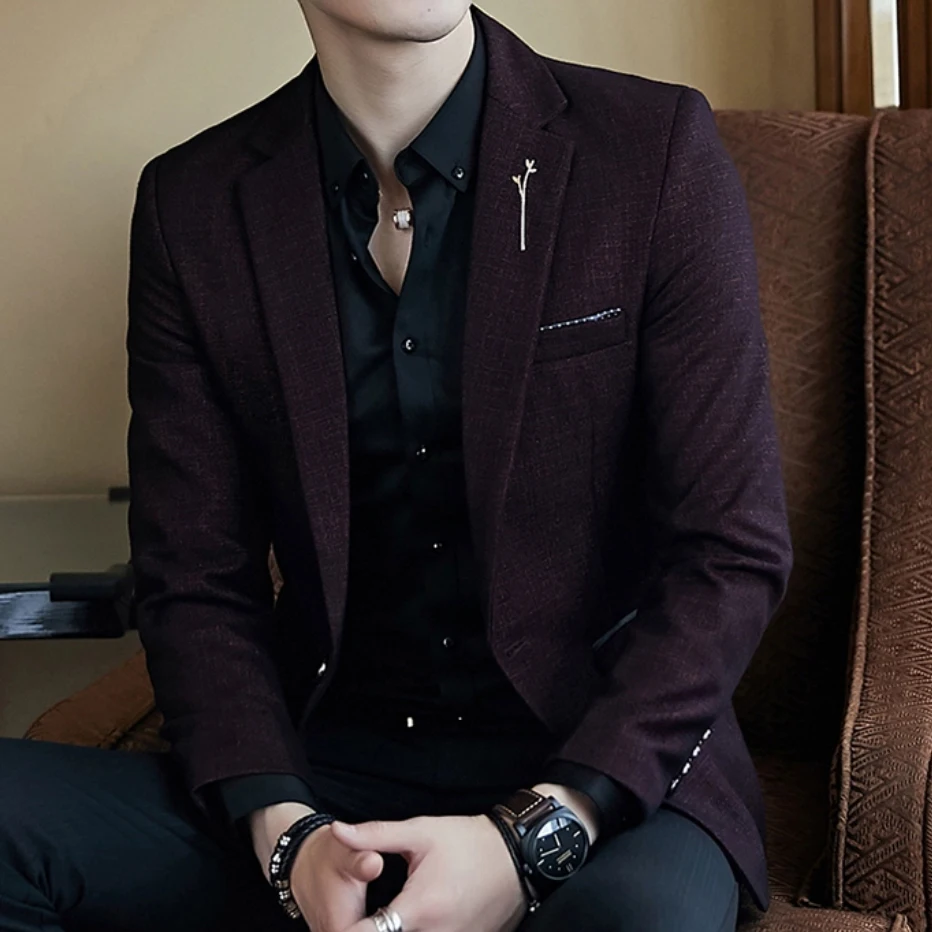 

Mens Business blazzers coat for men For Wedding design Slim Fit Coat new style Men's Suit