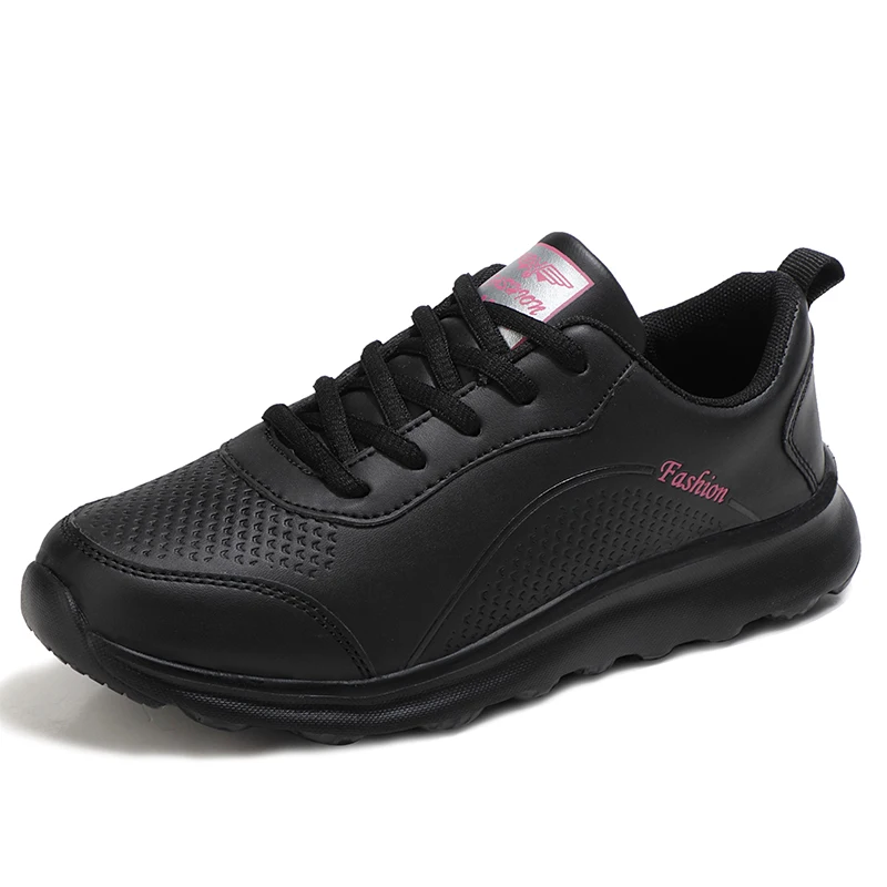 

custom logo fashion Breathable women lightweight sneakers by synthetic leather