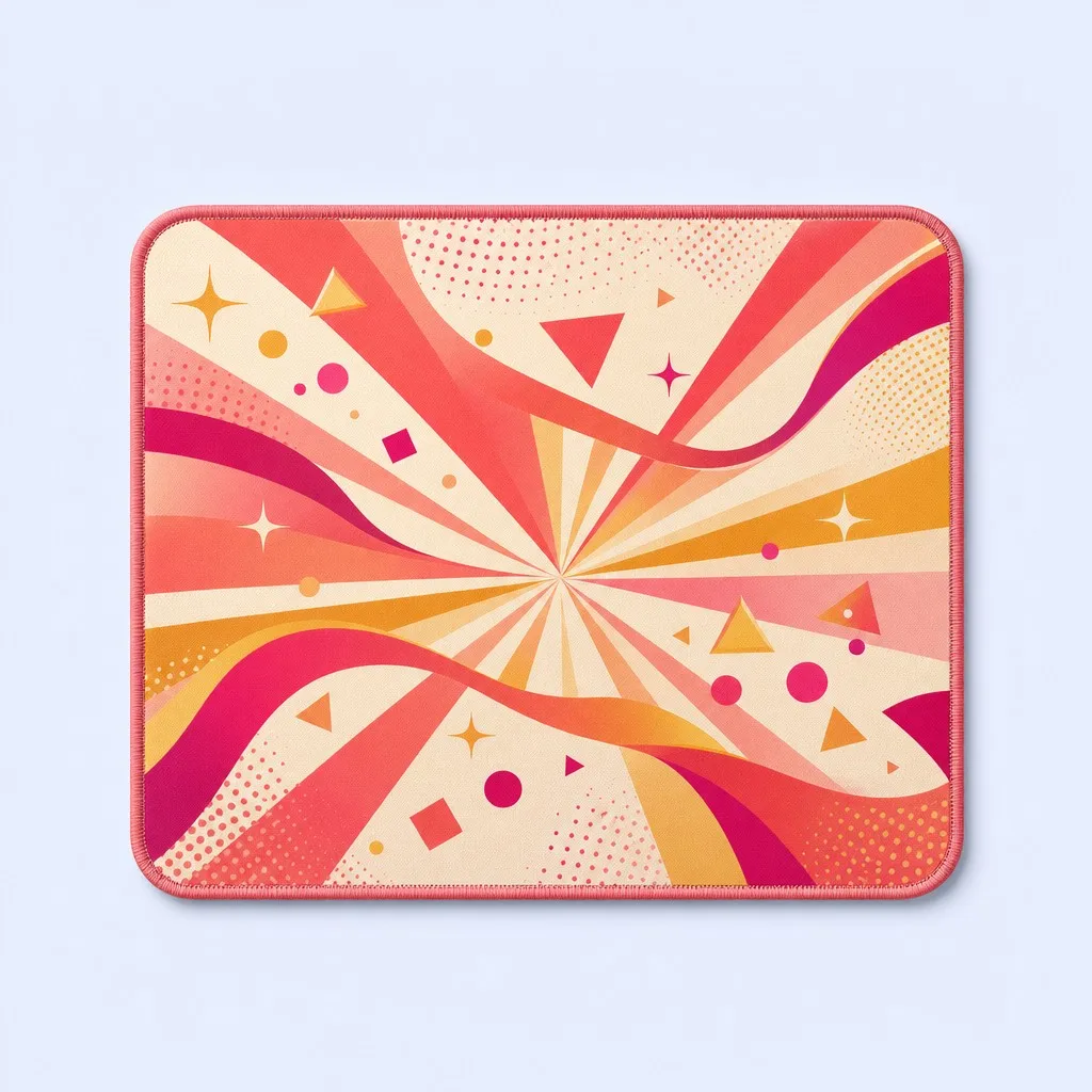 Retro Sunburst Dynamic Energy Pad