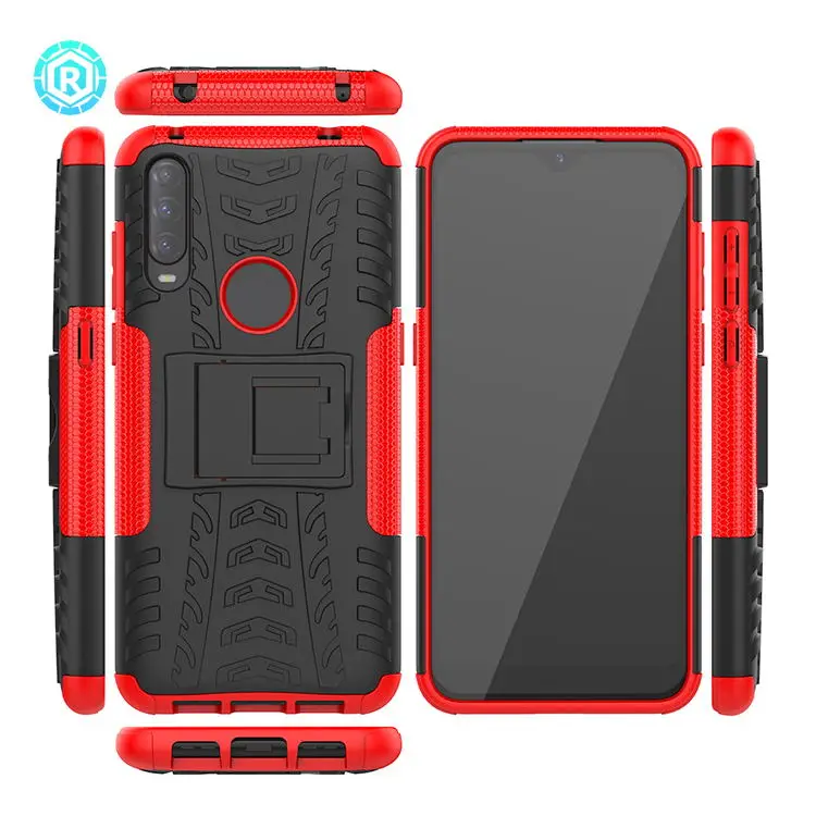 

Phone Case for Alcatel 3L 2020/ 1S 2020/ 1V 2020 2-in-1 Kickstand Shockproof with Wholesale Price