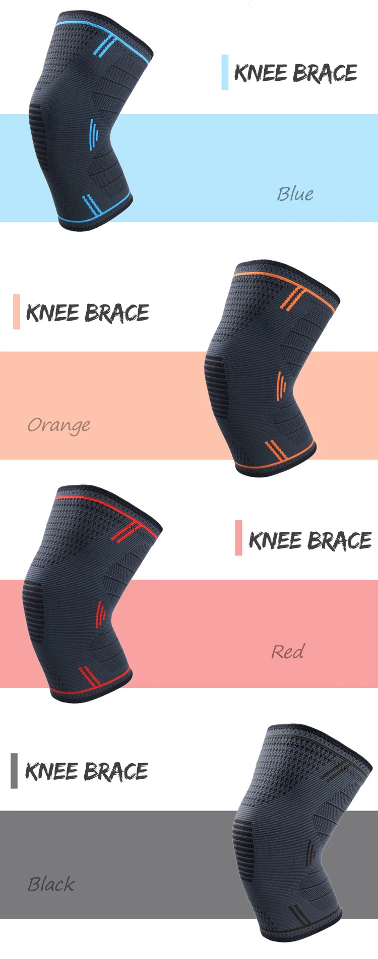 Enerup New Style Hot Sale Gel Hiking Knee Shin Pad Elbow Pads Heating Sleeping Knee Brace For The Elderly