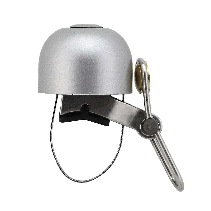 

Solid Color Retro Style Mountain Bike Single Bell Foldable Alloy Loud Sound Bicycle Thumb Bell Cycling Copper Bell