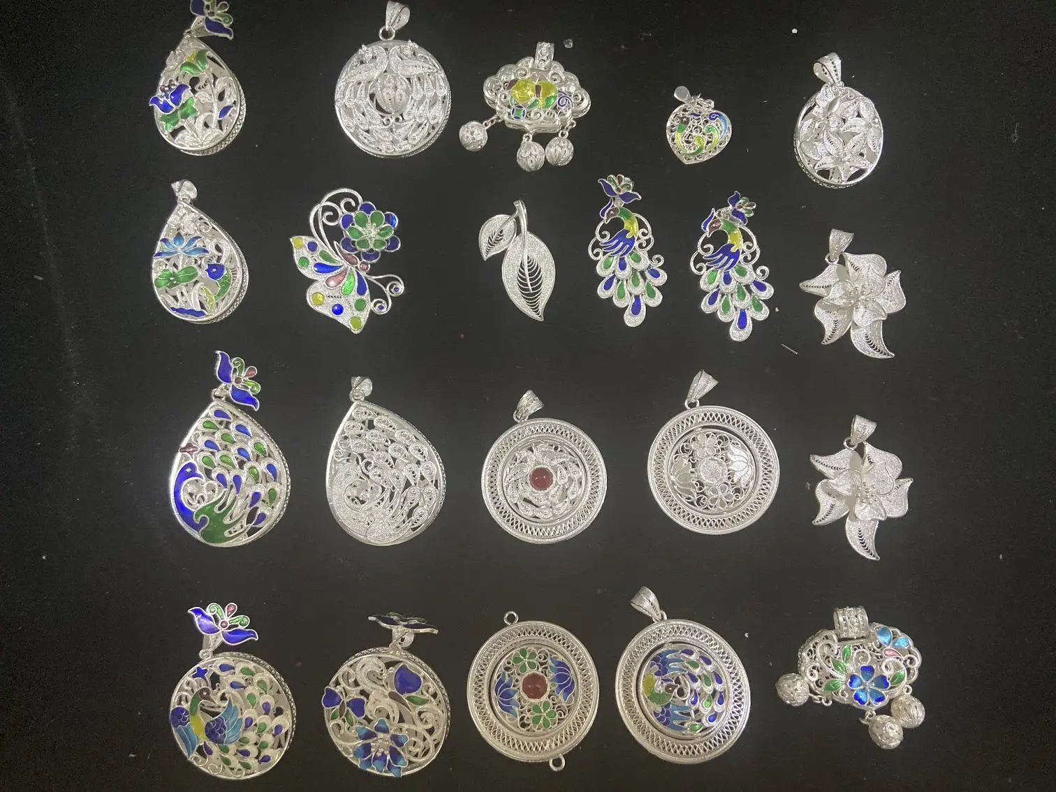 S999 Pure Real Silver Chinese Supplier Miao Ethnic Silver Jewelry