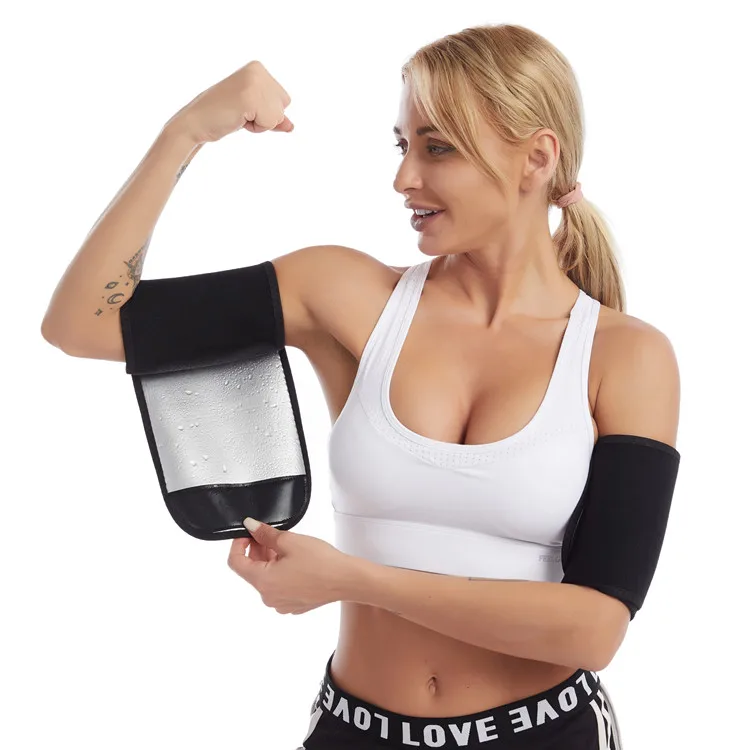 

Women Compression Sauna Sweat Weight Loss Upper Arm Slimming Trainer Shaper Arm Slimmer, Black