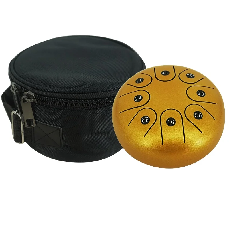 

Colour Steel Tongue Drum 8 Tune 6 Inch 8 Inch Handpan Percussion Tank Drum Kit With Note Stickers Free Sticks Gig Bag SongBook