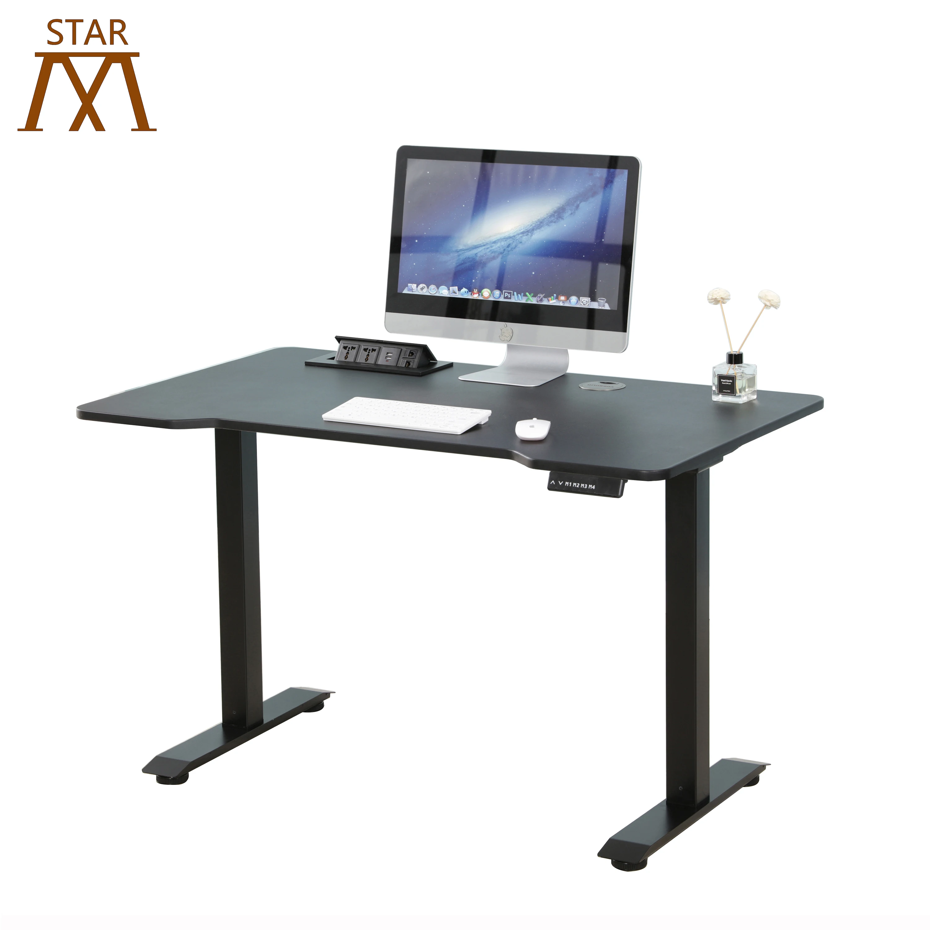 

Mstar Leisure Table Student Desk Height Adjustable Sit Stand Table motor Lifted Movable Office Standing Desk