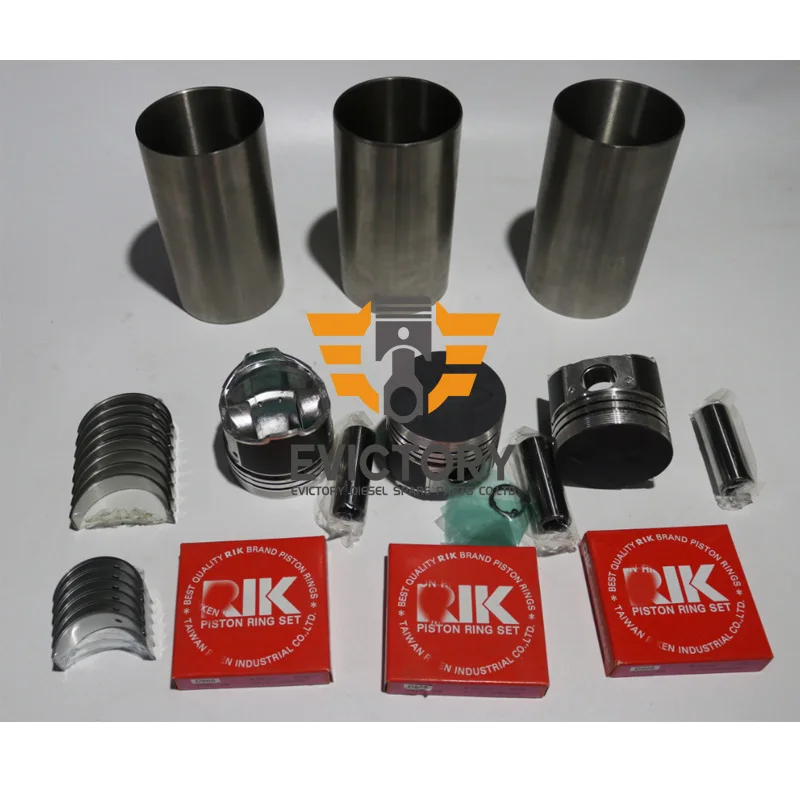 

For Kubota D905E D905B D905 rebuild overhaul kit piston + liner + bearing + gasket + valves +guides
