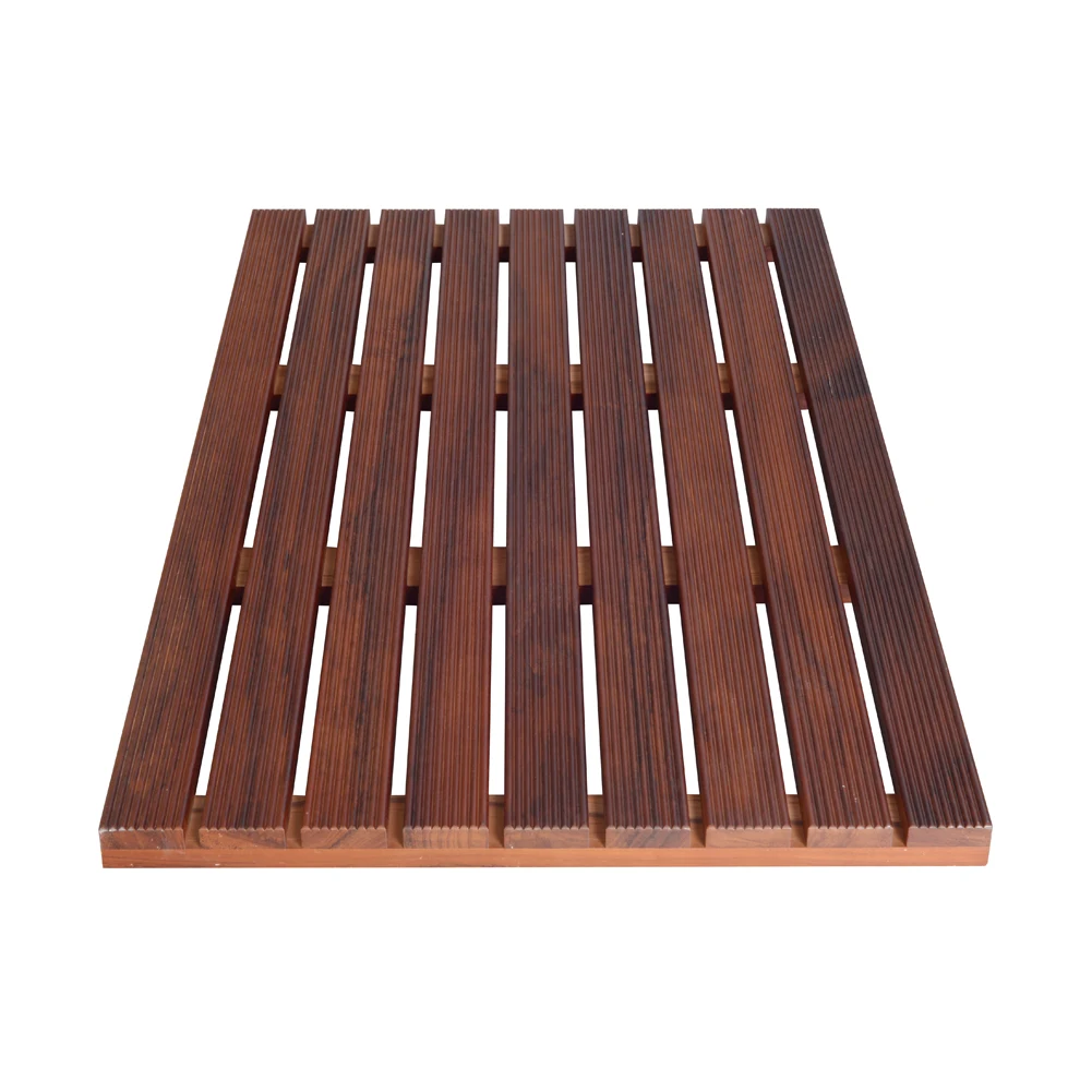 

Retro style solid teak wood price reasonable bath mat
