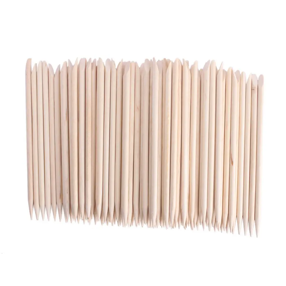 
Double Ended Manicure And Pedicure Tools Disposable Good Quality Nail Art Manicure Wooden Factory Price Orange Wood Sticks  (1600114141533)