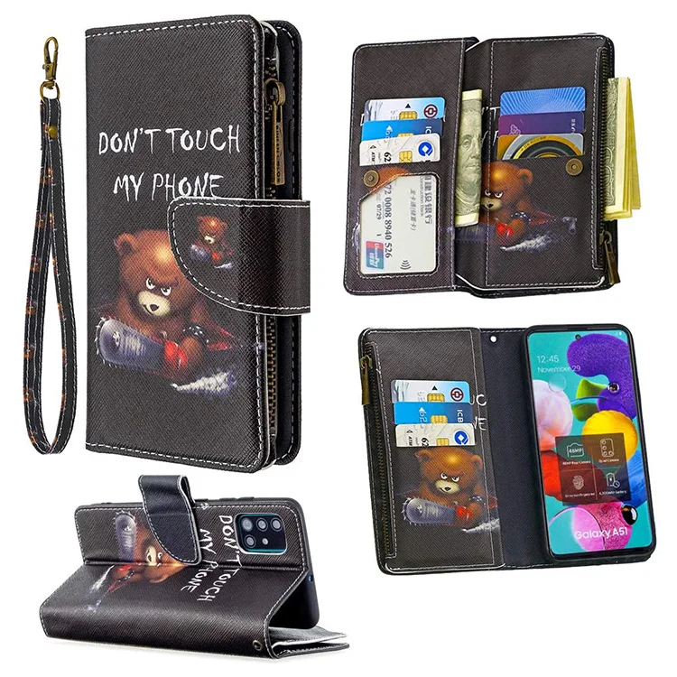 

Business Leather Wallet Phone Bag Cases for iPhone XS Max XR X 8 7 plus Cover for samsung A52 S20 plus S21 note 20