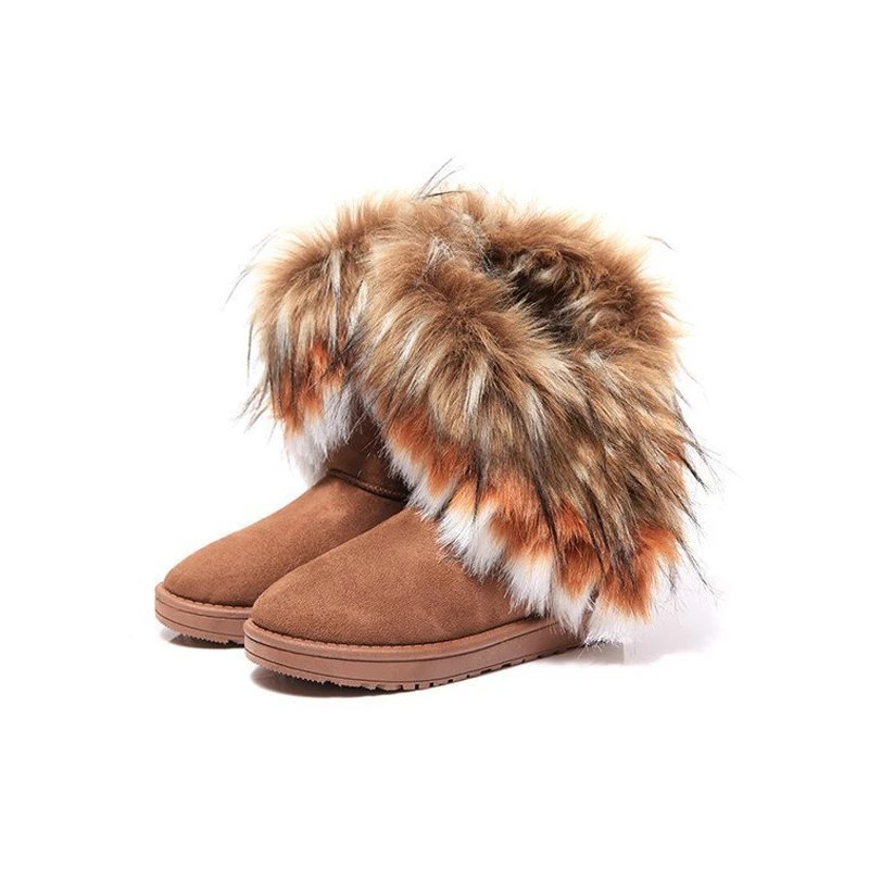 

2021 USA luxury warm fur lining winter snow boots women's shoes women's shoes