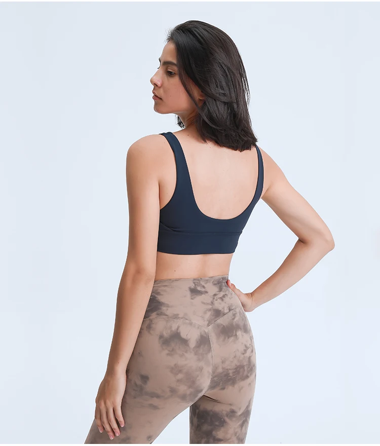 

Hot Selling Fitness Sexy U Back Yoga Padded Sport Bra Top For Women