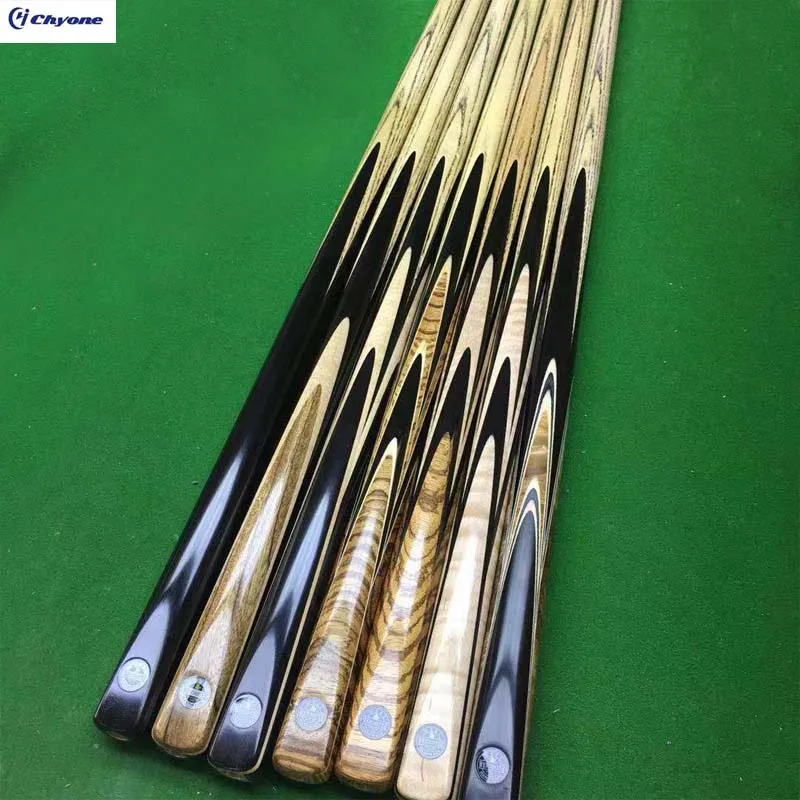 
custom tip size 1pc snooker cue 3/4 joint handmade snooker cue 