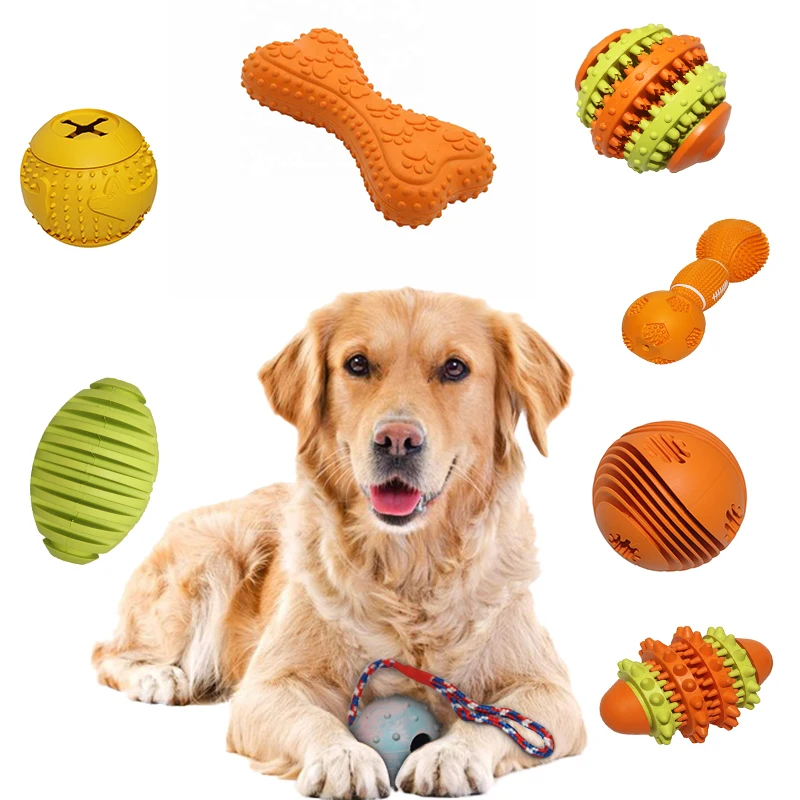 

Thinkerpet Natural Rubber Dog Toys Supplier Various Safe Non-toxic Pure Pet Ball Pet Toys Online Leaking Food Interactive Toys, Green and orange