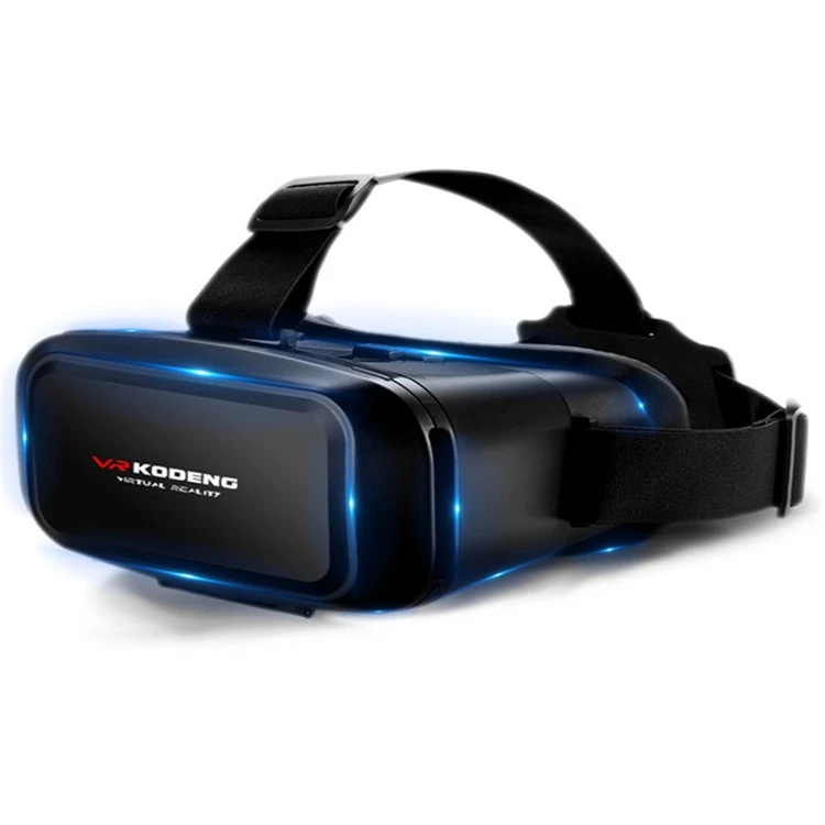 

KUDENG cool magic helmet K2 smart VR glasses mobile phone 3D cinema for 4.7-6.9 inch mobile phones, Black