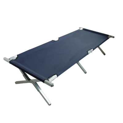 

lightweight oxford fabric aluminum outdoor camping military folding bed