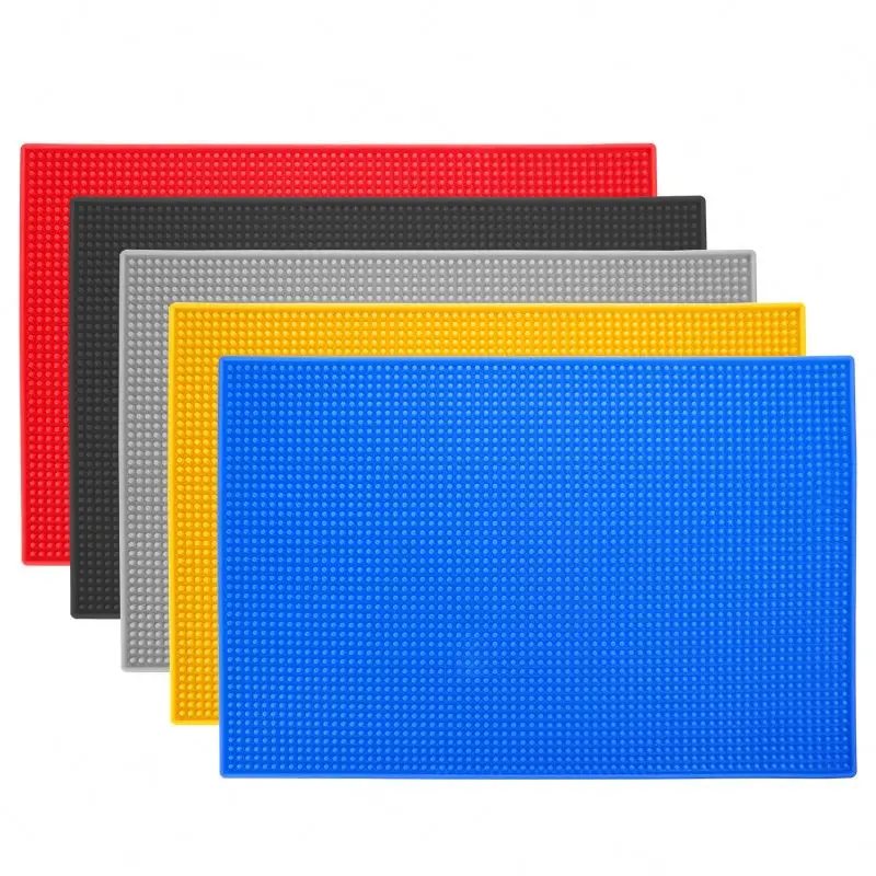

Custom Logo Soft Pvc Rubber Barber Mat With High-Quality Pad Hair Cutting