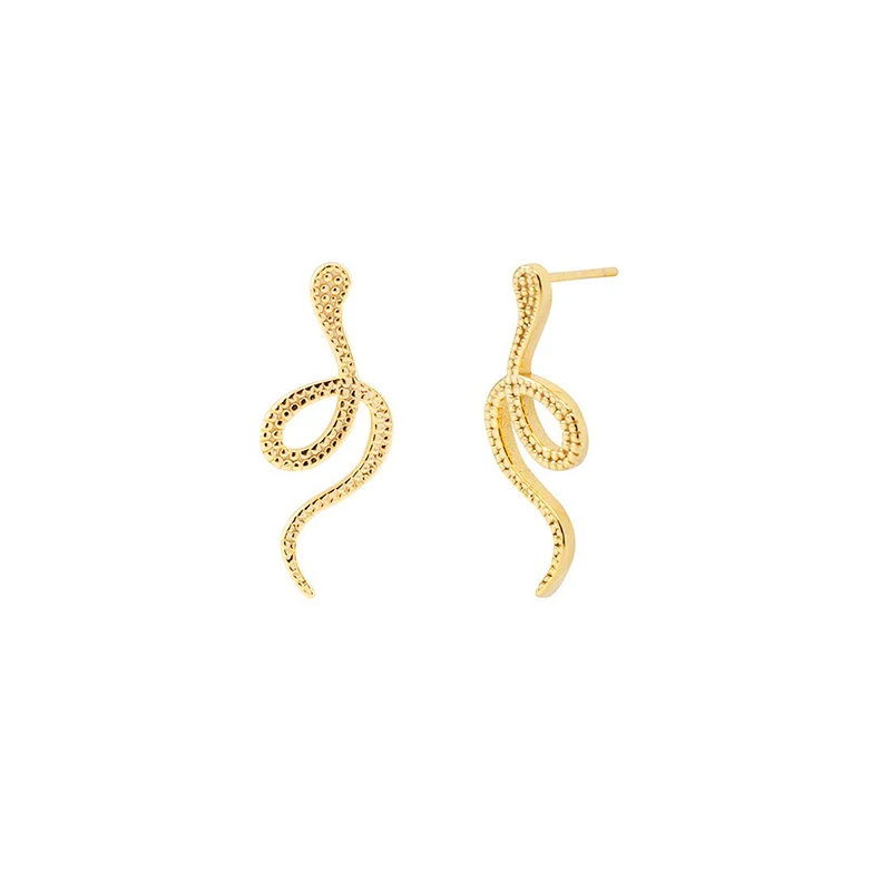 

2021 s925 sterling silver ins fashion snake earrings for women