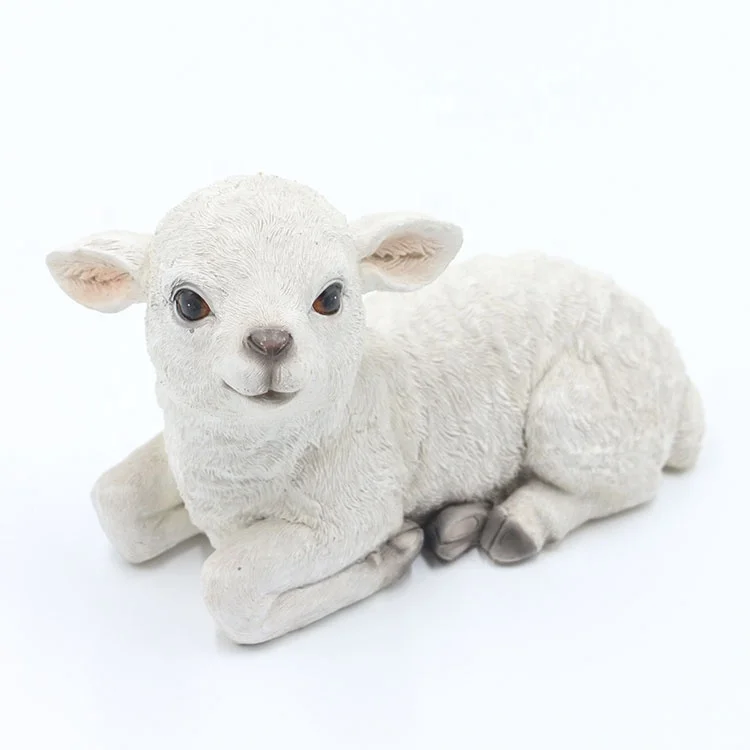 Wholesale Resin Farm Animals Garden Ornaments Sheep,Resin Realistic