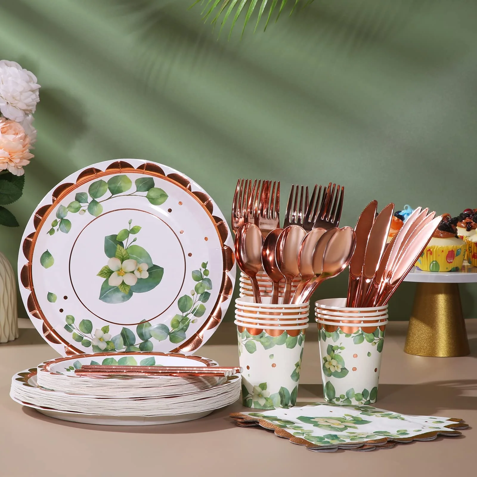 

Wholesales White Paper Plates Printed With Flowers Party Paper Plates Disposable For Wedding Birthday Kid's Party