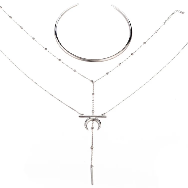 

Simple jewelry religious style necklaces long chain cross pendant catholic necklace