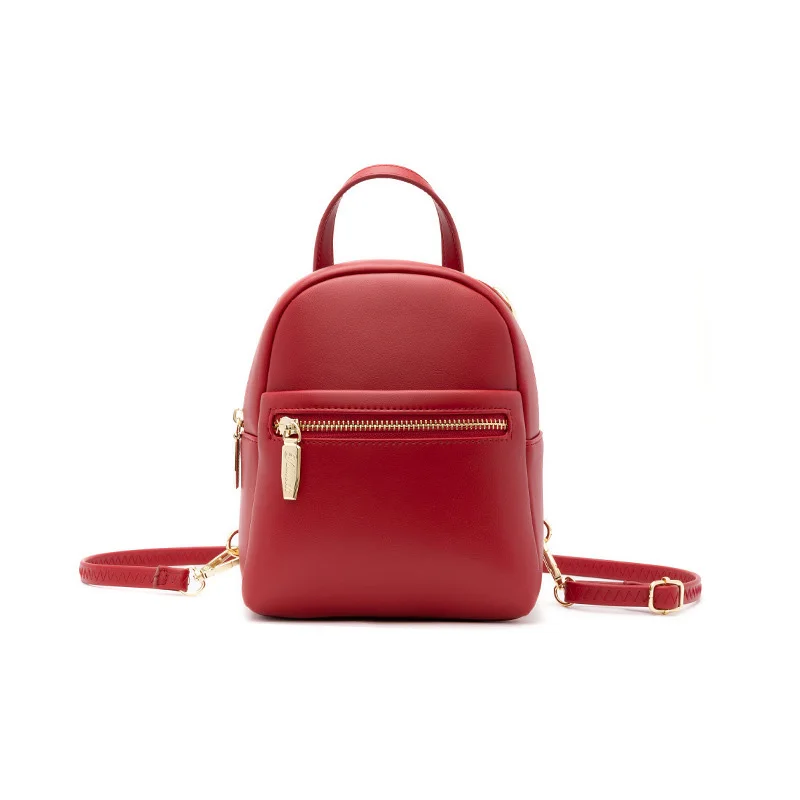 

Factory hot sale school bags backpack girls pu leather mini sling backpack