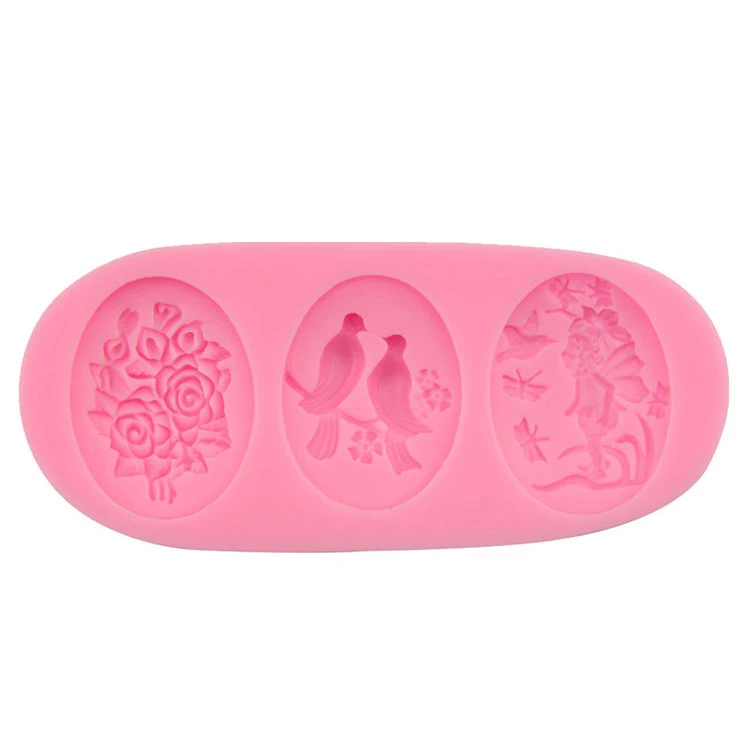 

Wholesale silicone chocolate mold rectangular mold silicone mold, Pink