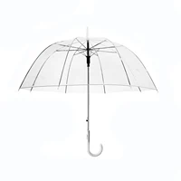 

Cheap Dome Transparent Lightweight Umbrellas Promotional Clear PE Bubble Umbrella For Women Wedding Decoration