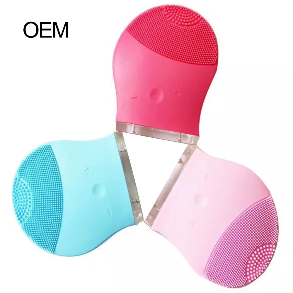

Facial Cleansing Brush made with Ultra Hygienic Soft Silicone, Waterproof Sonic Vibrating Face Brush for Deep Cleansing, Gentle, Green, pink, red, customize