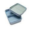 Bamboo Fiber Lunch Box Portable Lunch Box Food Storage Container Microwave Lunch Box Tableware with Spoon, Fork, Chopsticks