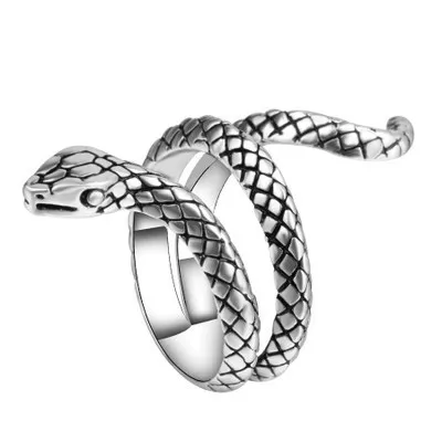 

Luxury Stainless Steel Rings Jewelry Women Men Fashion Snake Ring