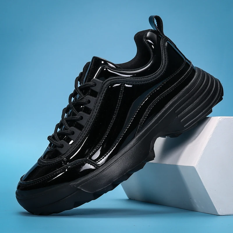 

2020 hot sale platform white sneakers Casual Shoes Zapatos Casuales zapatos de mujer Light Shoes Autumn Women Shoes, Black pink white