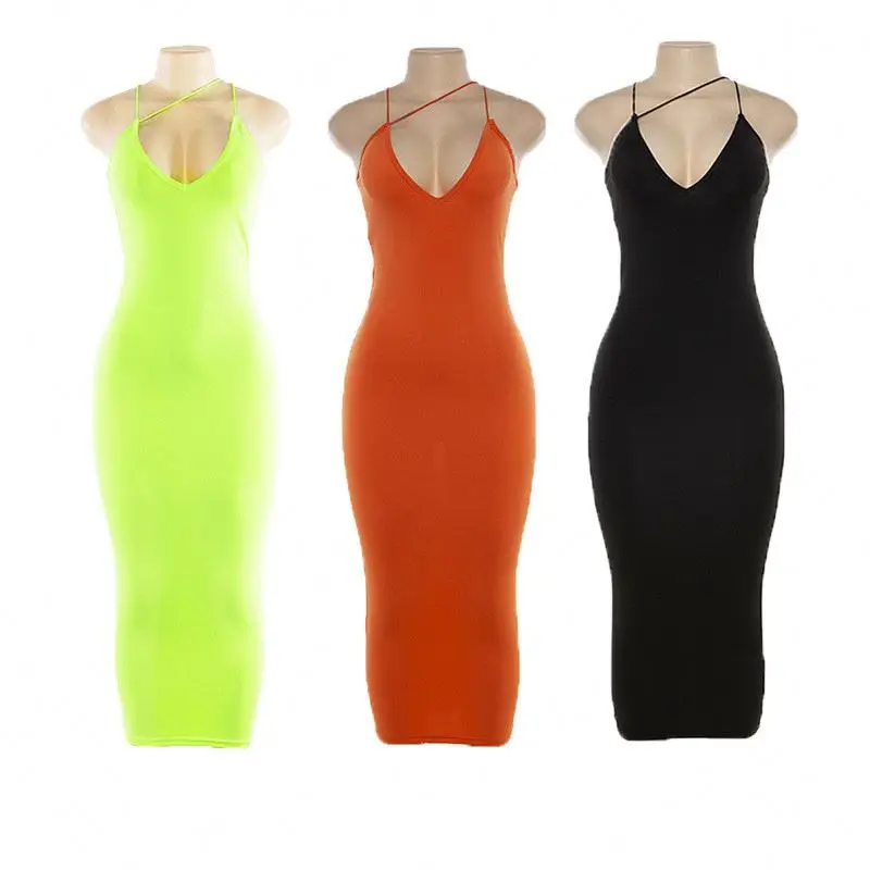 

New Arrive Casual Dresses Spring Fall Women Clothing Women New V-neck Sexy Casual Cheap Long Womens Casual Dresses, 7 colors