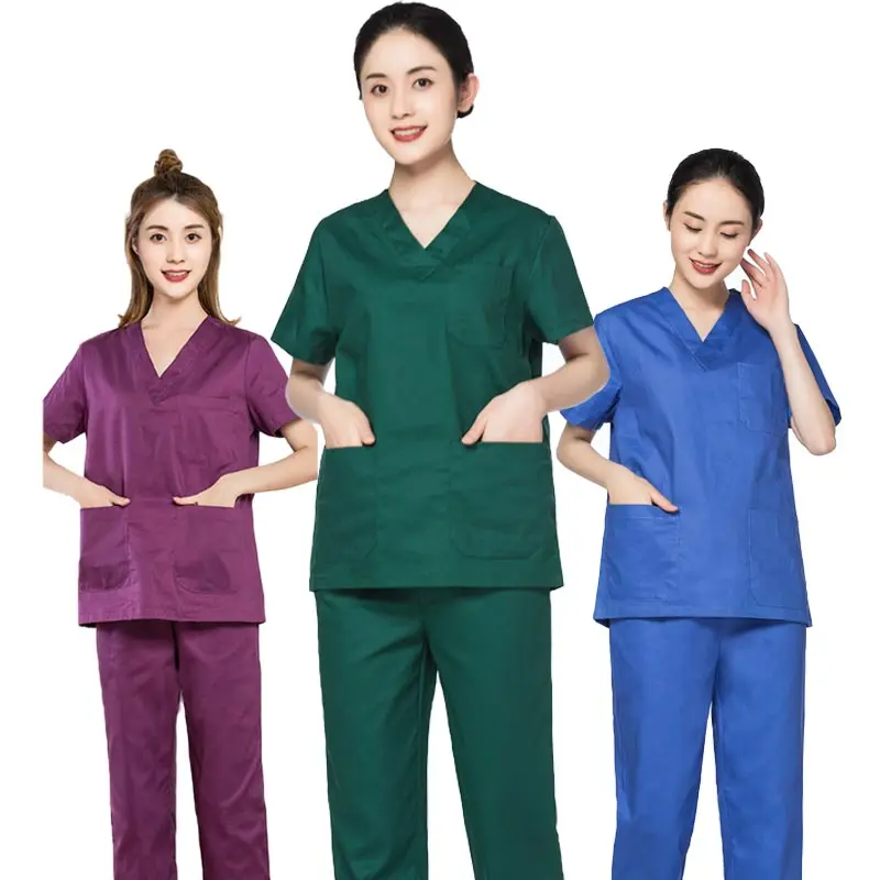 

Hospital Cotton Scrub Nursing Doctor's Clothes, Customized color