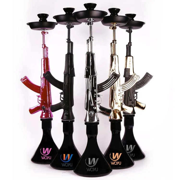 

Cheap Resin Machine Gun Led Hookah Ak47 (WY-AK47) shisha, Black