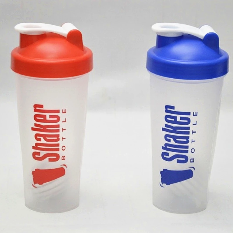 

Custom logo sublimation plastic fitness protein shaker water bottle
