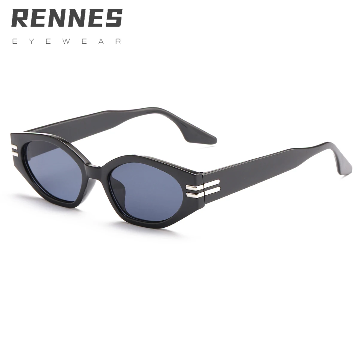 

RENNES new Hot fashion sunglasses oval sunglass Fashion Brand Designer custom glasses Street shot decorative vintage sunglass