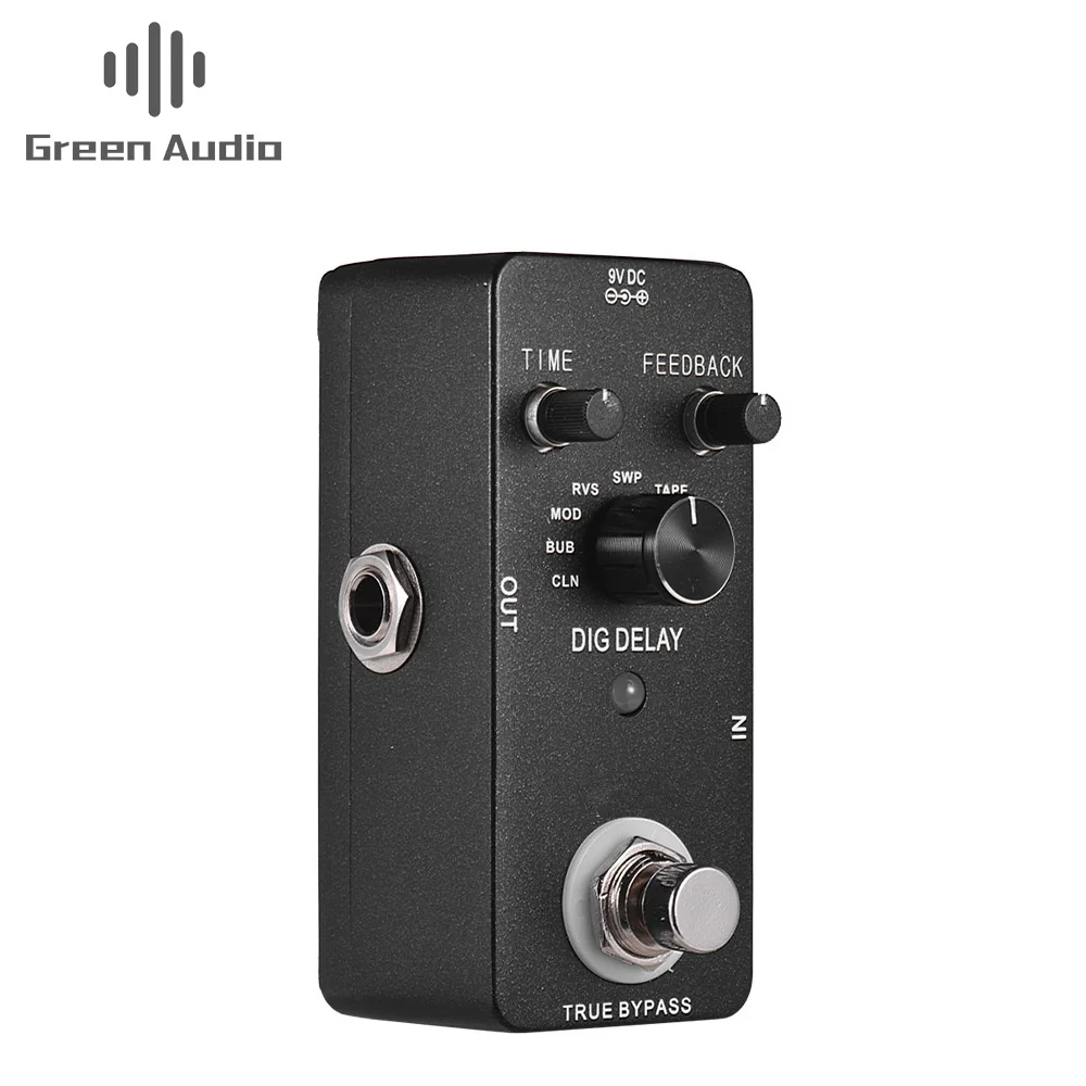 

Digital Delay Effect Guitar Pedal Delay Guitar Effect Pedal with 9 Delay Effects True Bypass Full Metal Shell, Black, custom