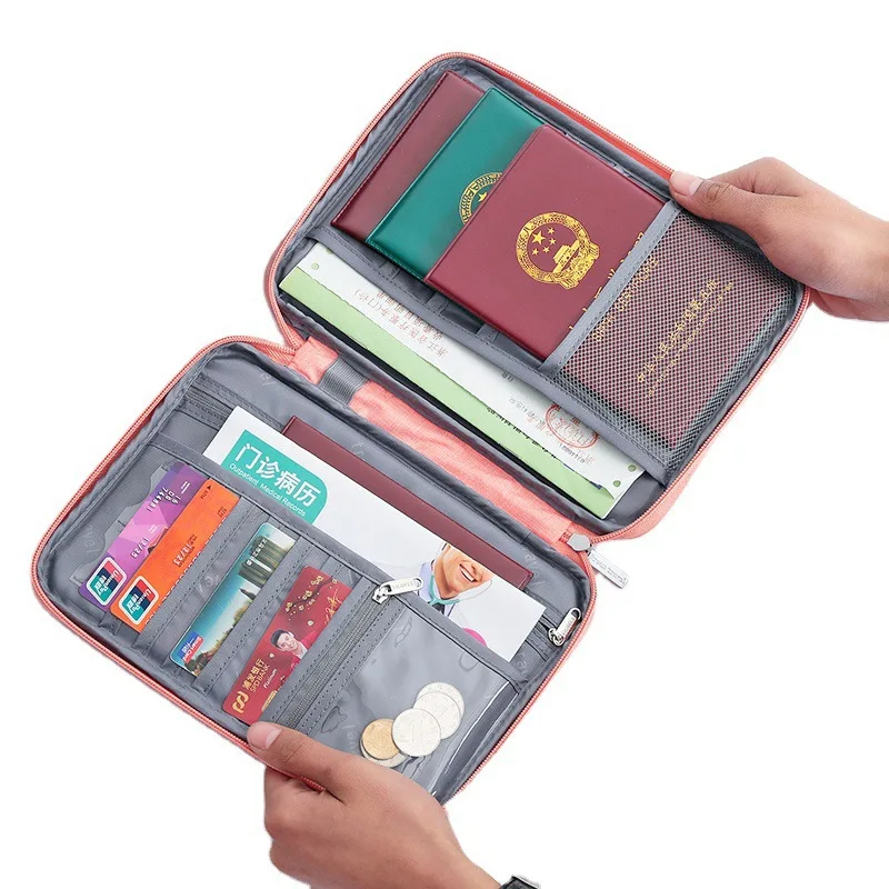 

Wholesale Polyester Waterproof Men Credit Card Holder Folder Wallet Passport Cover Id Pouch Organizer For Travel -