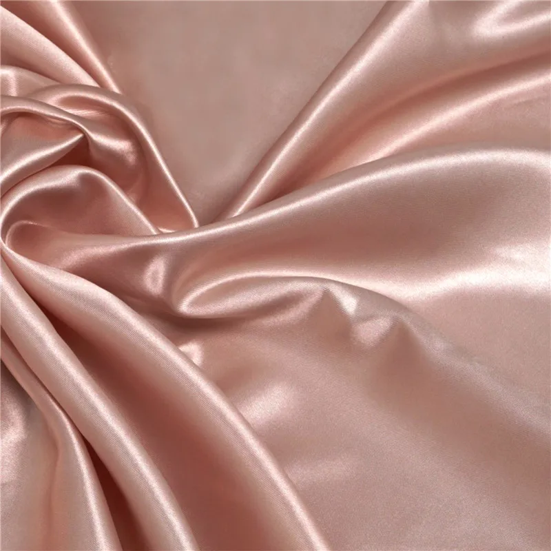 
Popular woven high quality crepe satin wax silk saree plain shoe lining fabric/logo lining for garment 