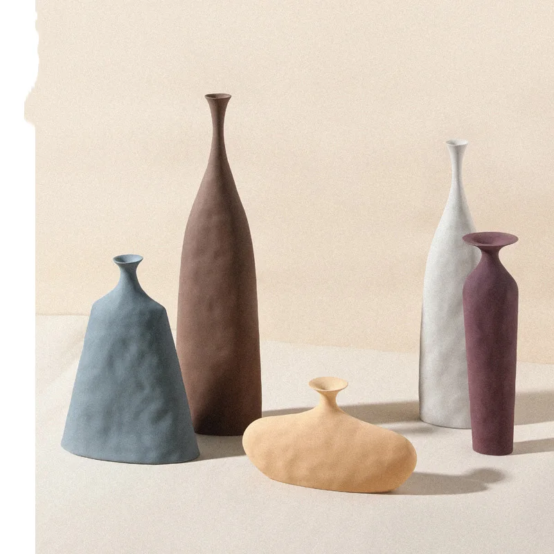 

Prime Embryo Ceramic Vase Art Texture Home Decoration Ceramic Vase Decorative Vases With Flowers Modern Home Decor, As photo